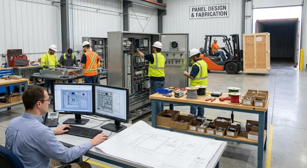 Industrial control panel fabrication