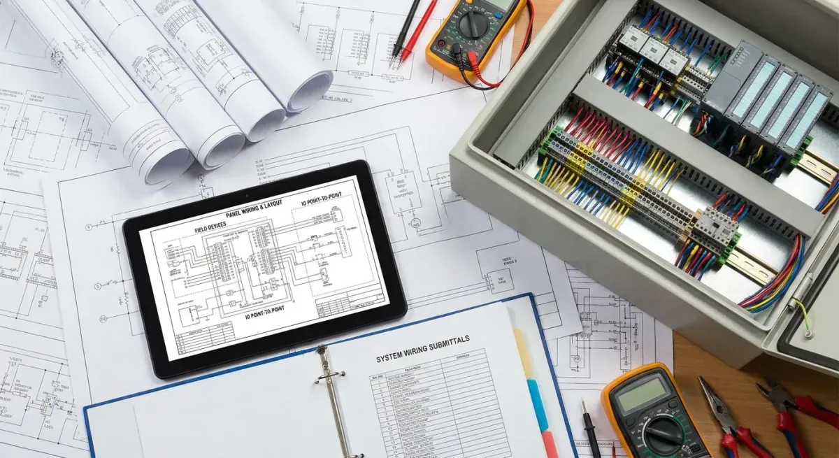 System wiring drawings and panel terminations